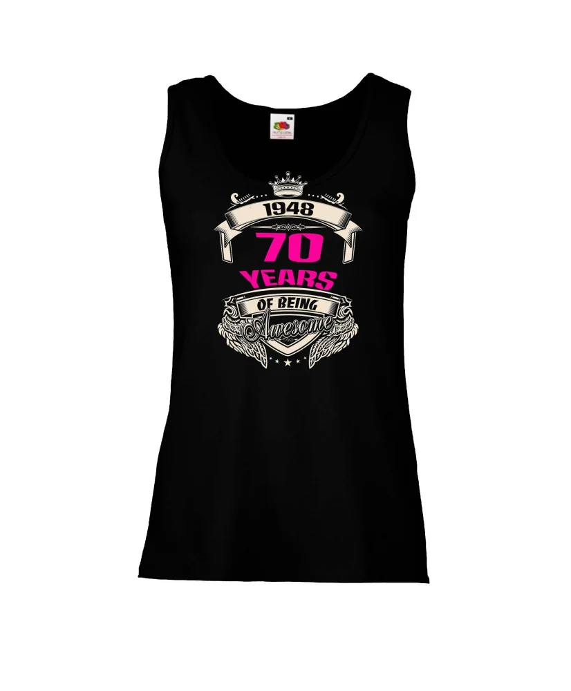 Дамски потник 70 year of being awsome - pink Дамски потник 70 year of being awsome - pink