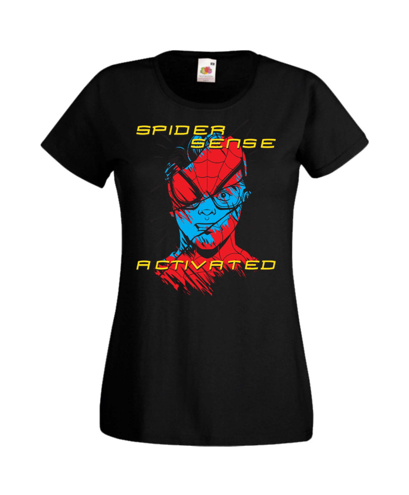 Дамска Тениска Spiderman Spiderman Spider Sense Activated