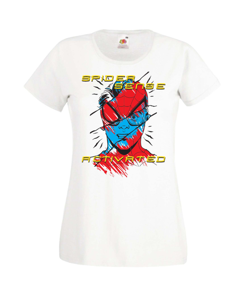 Дамска Тениска Spiderman Spiderman Spider Sense Activated