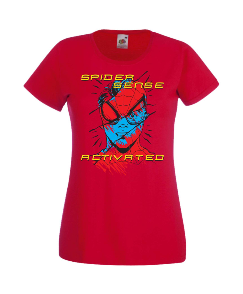 Дамска Тениска Spiderman Spiderman Spider Sense Activated
