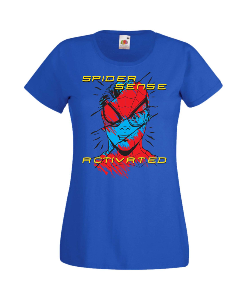 Дамска Тениска Spiderman Spiderman Spider Sense Activated