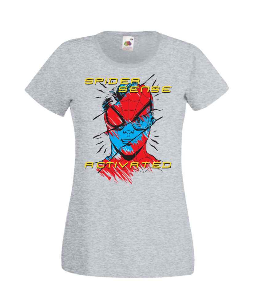 Дамска Тениска Spiderman Spiderman Spider Sense Activated