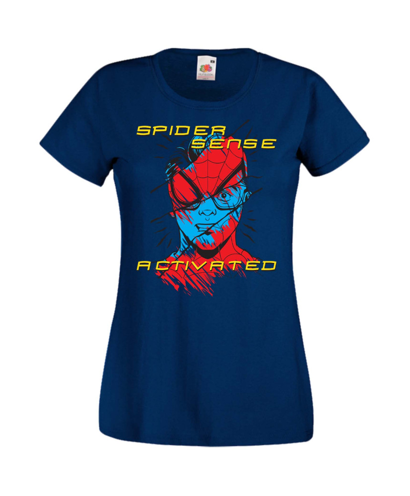 Дамска Тениска Spiderman Spiderman Spider Sense Activated