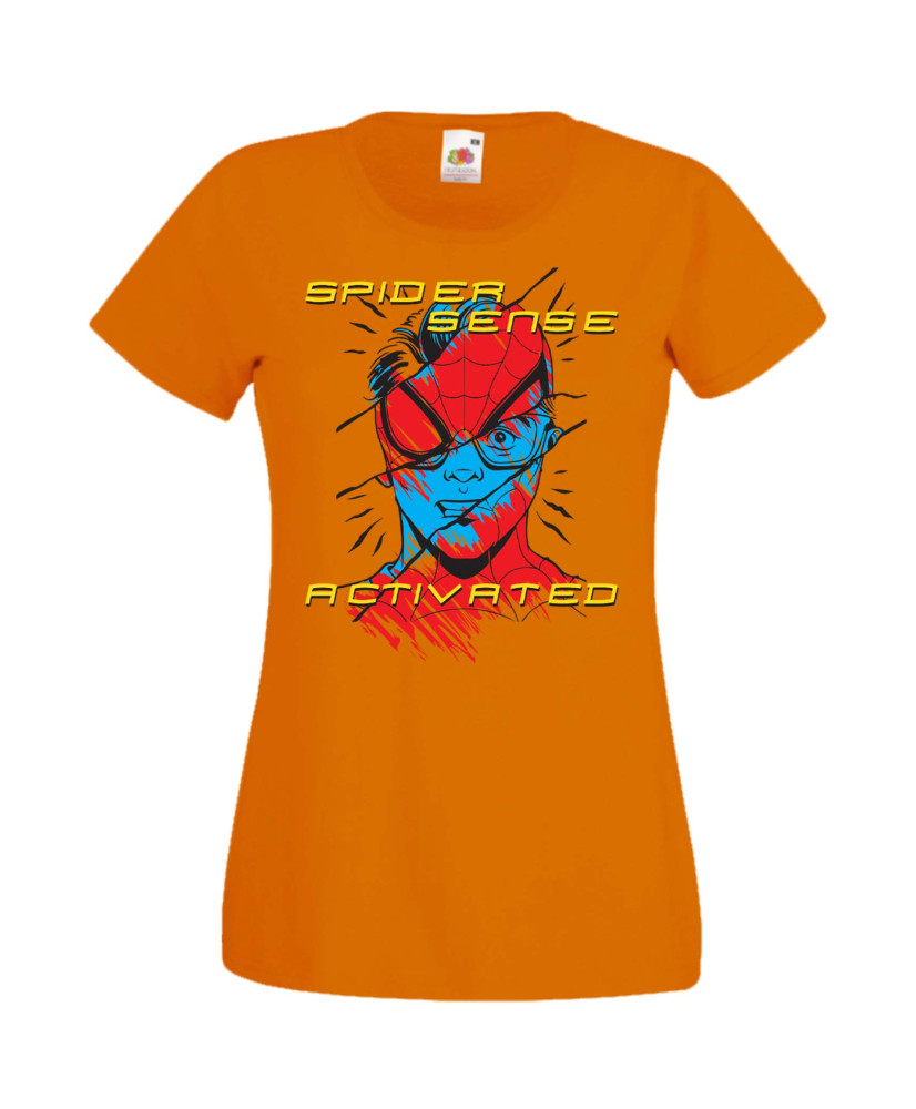 Дамска Тениска Spiderman Spiderman Spider Sense Activated
