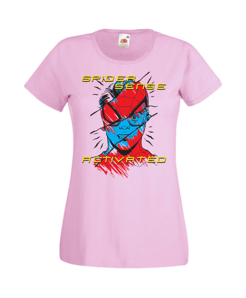 Дамска Тениска Spiderman Spiderman Spider Sense Activated