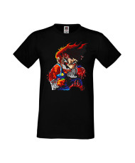 Мъжка Тениска Super Mario Mario Flame
