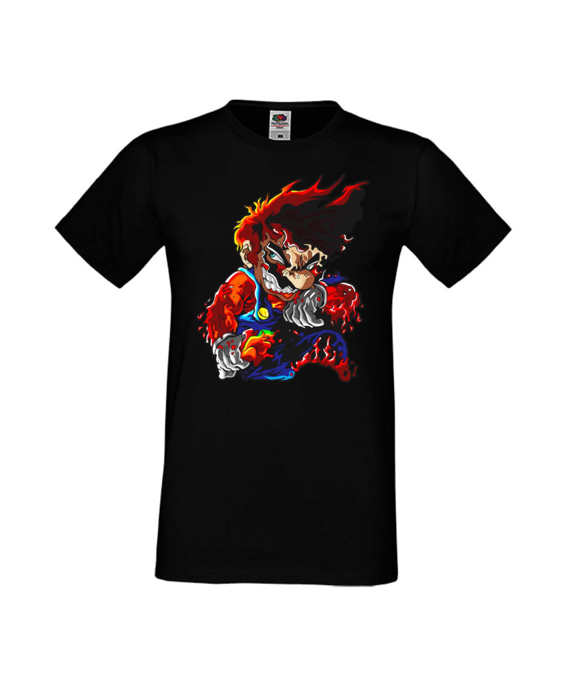 Мъжка Тениска Super Mario Mario Flame