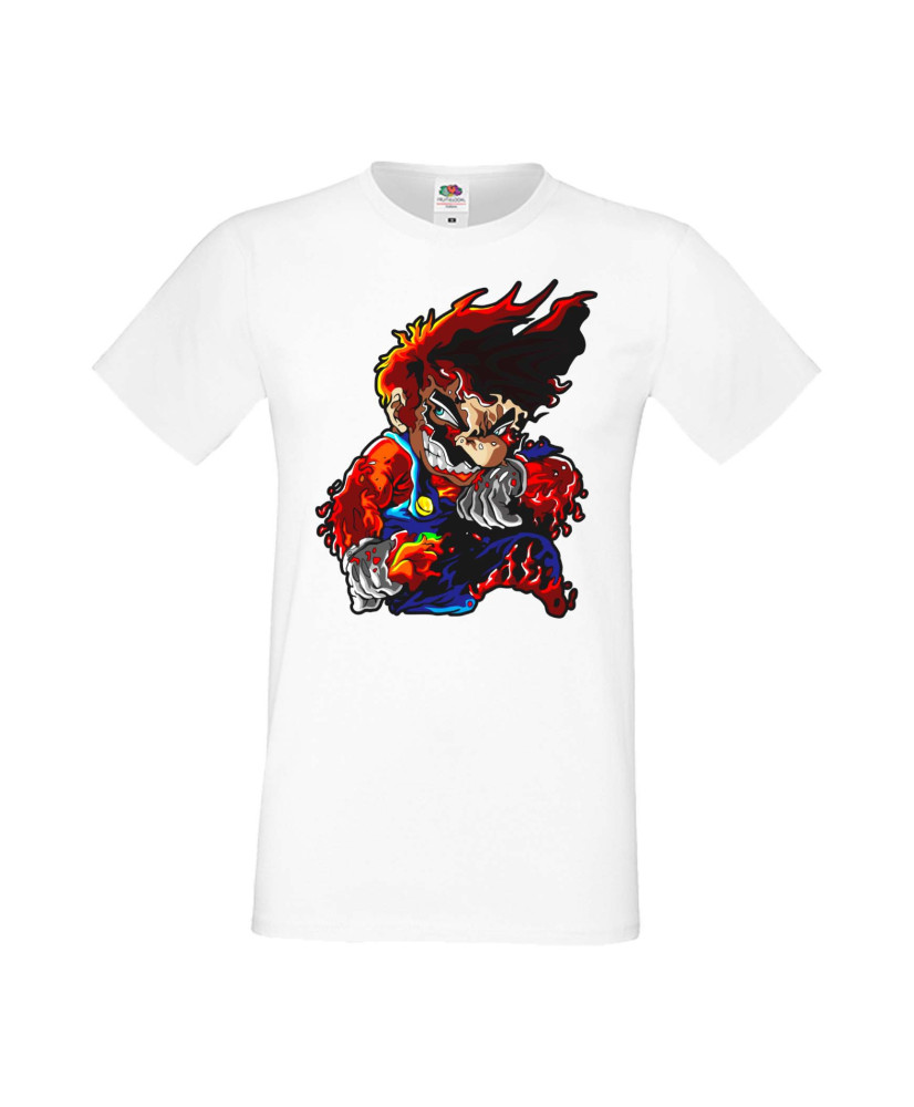 Мъжка Тениска Super Mario Mario Flame