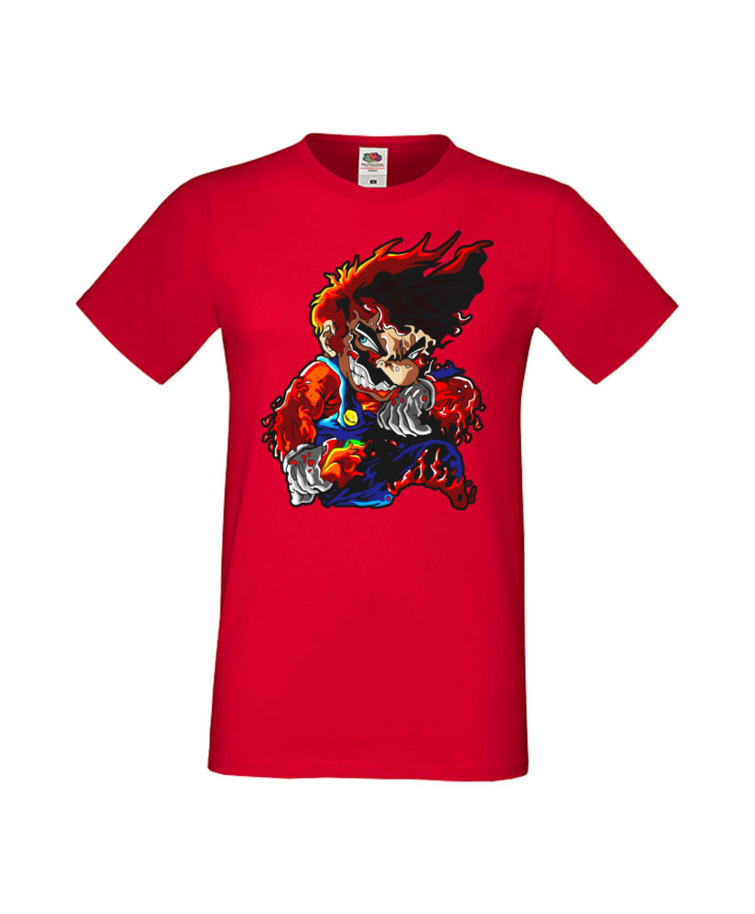 Мъжка Тениска Super Mario Mario Flame