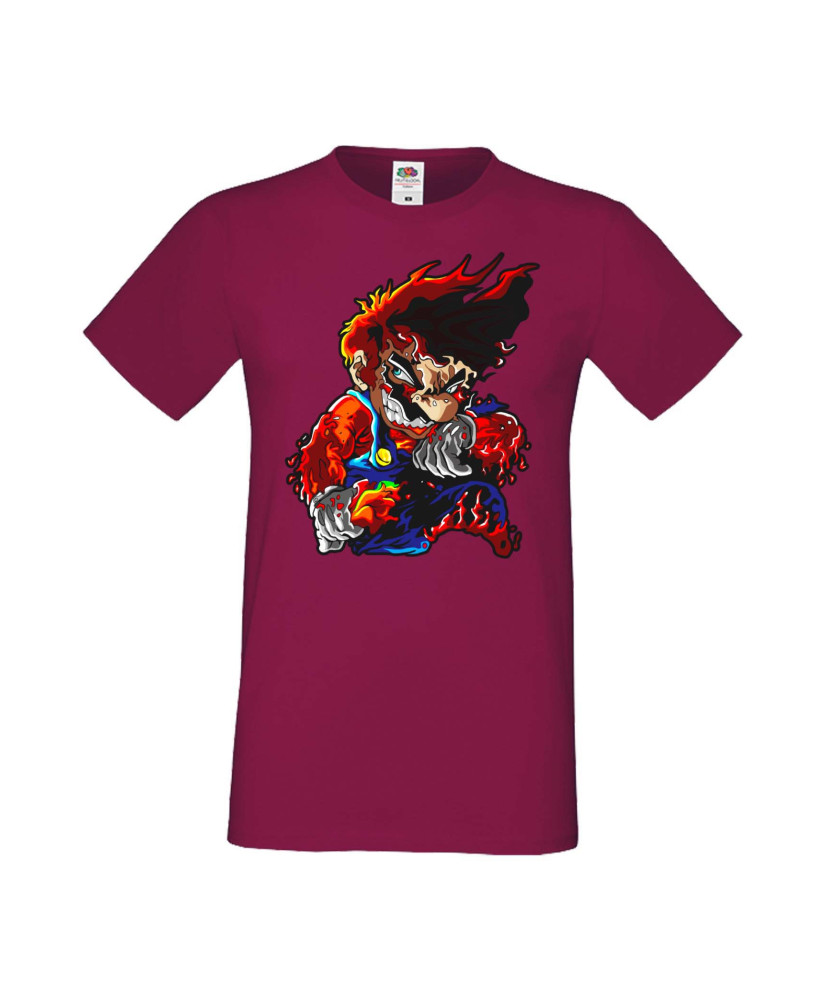 Мъжка Тениска Super Mario Mario Flame