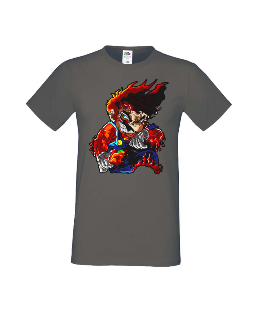 Мъжка Тениска Super Mario Mario Flame