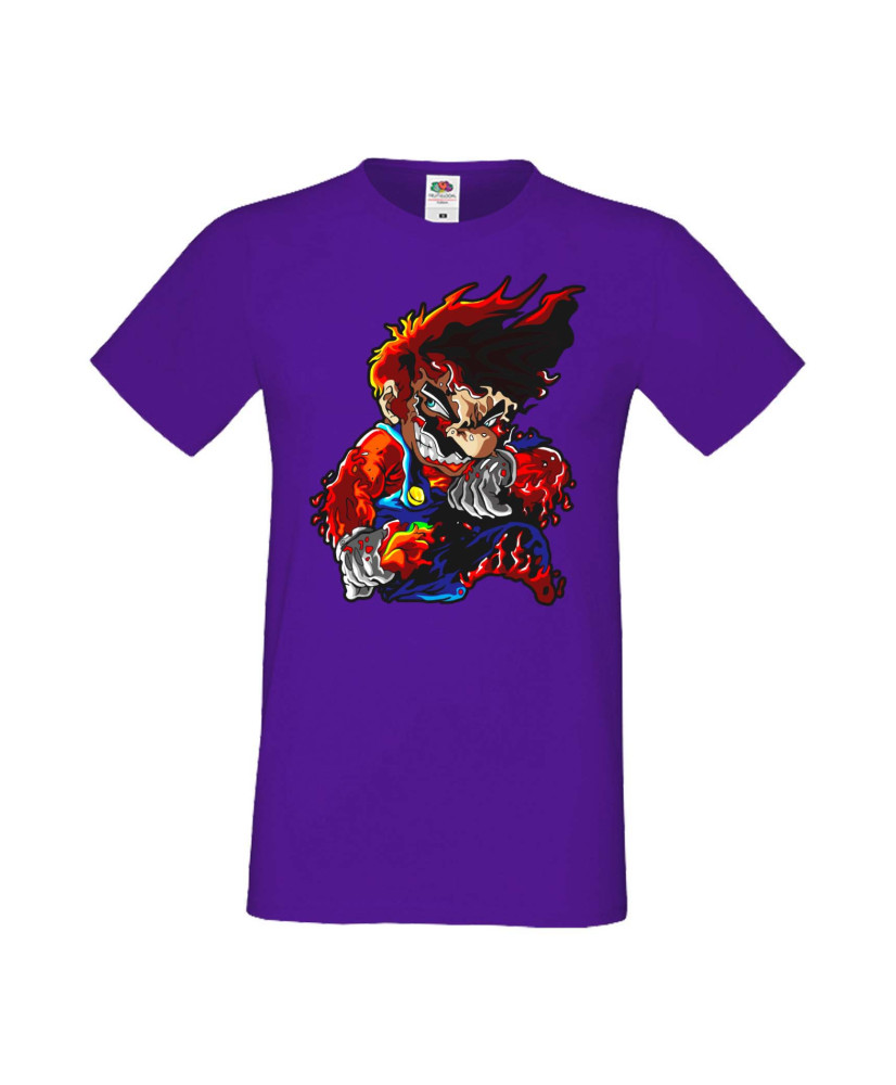 Мъжка Тениска Super Mario Mario Flame