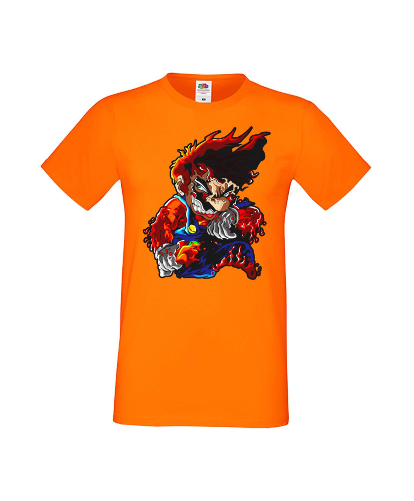 Мъжка Тениска Super Mario Mario Flame