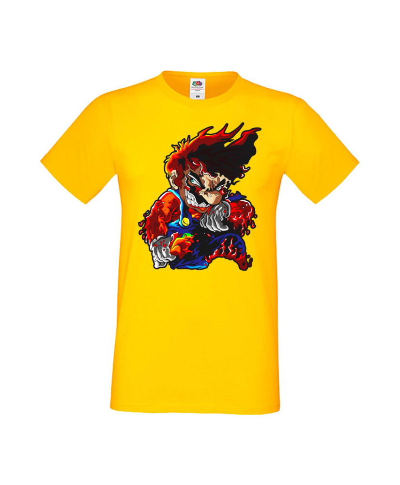 Мъжка Тениска Super Mario Mario Flame