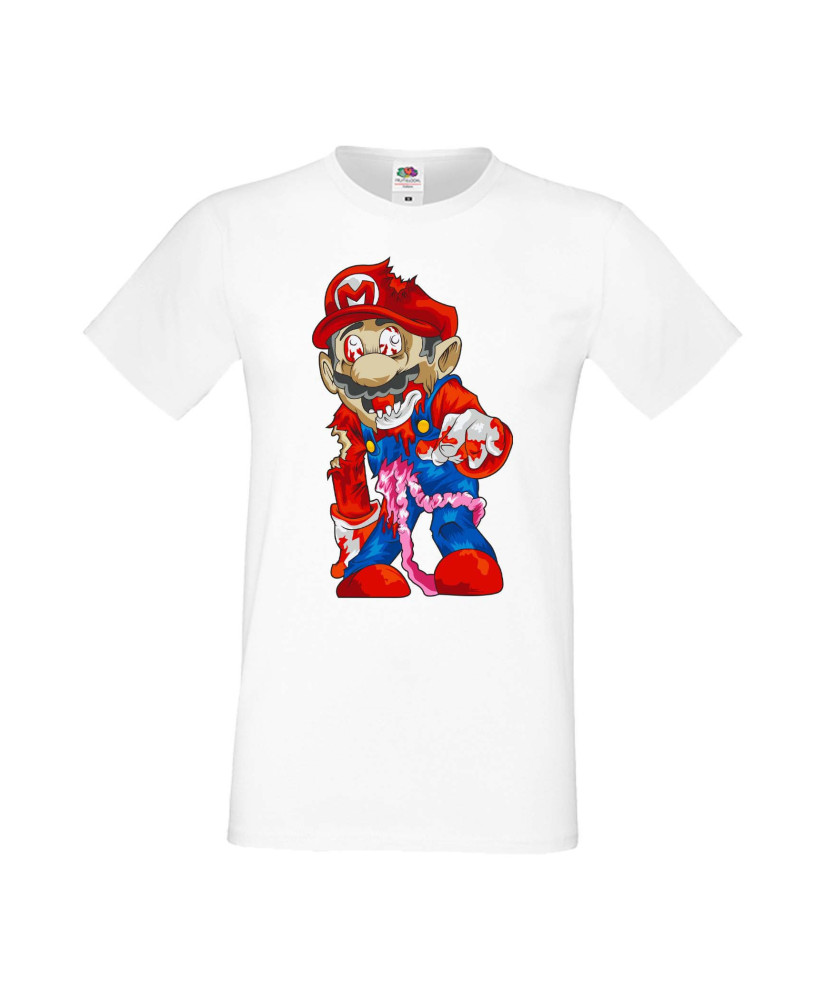 Мъжка Тениска Super Mario Mario Zombie 6