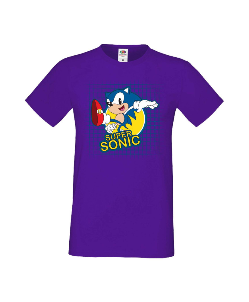 Мъжка Тениска Sega Sonic Tales Knuckles Sonic Super Sonic 005