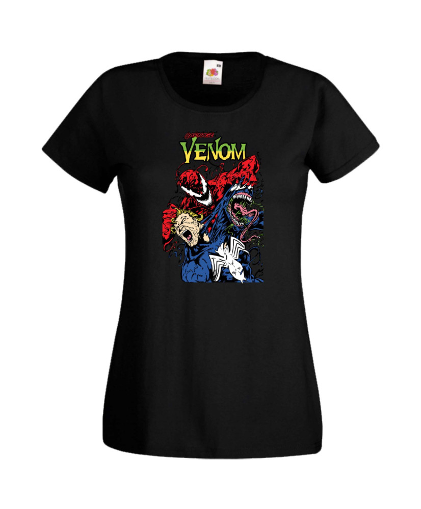 Дамска Тениска Марвел Комикси Venom, Carnage, Spiderman, Marvel Comics, Monsters