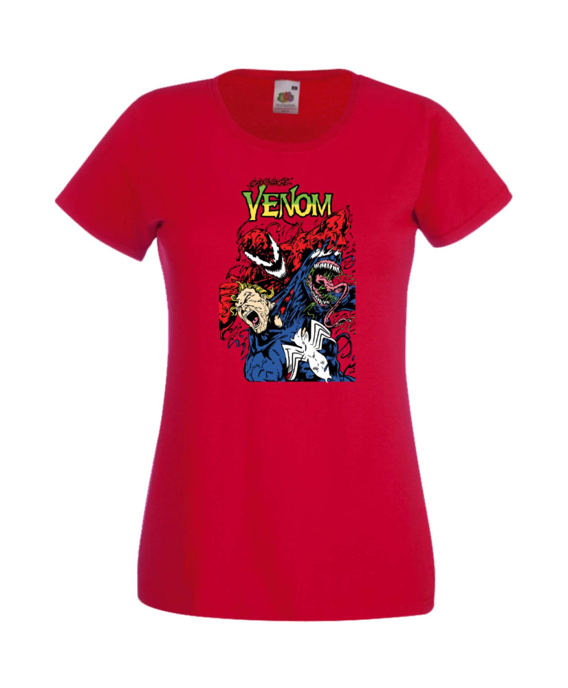 Дамска Тениска Марвел Комикси Venom, Carnage, Spiderman, Marvel Comics, Monsters