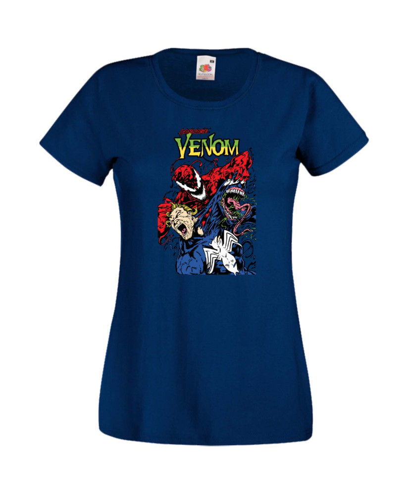 Дамска Тениска Марвел Комикси Venom, Carnage, Spiderman, Marvel Comics, Monsters
