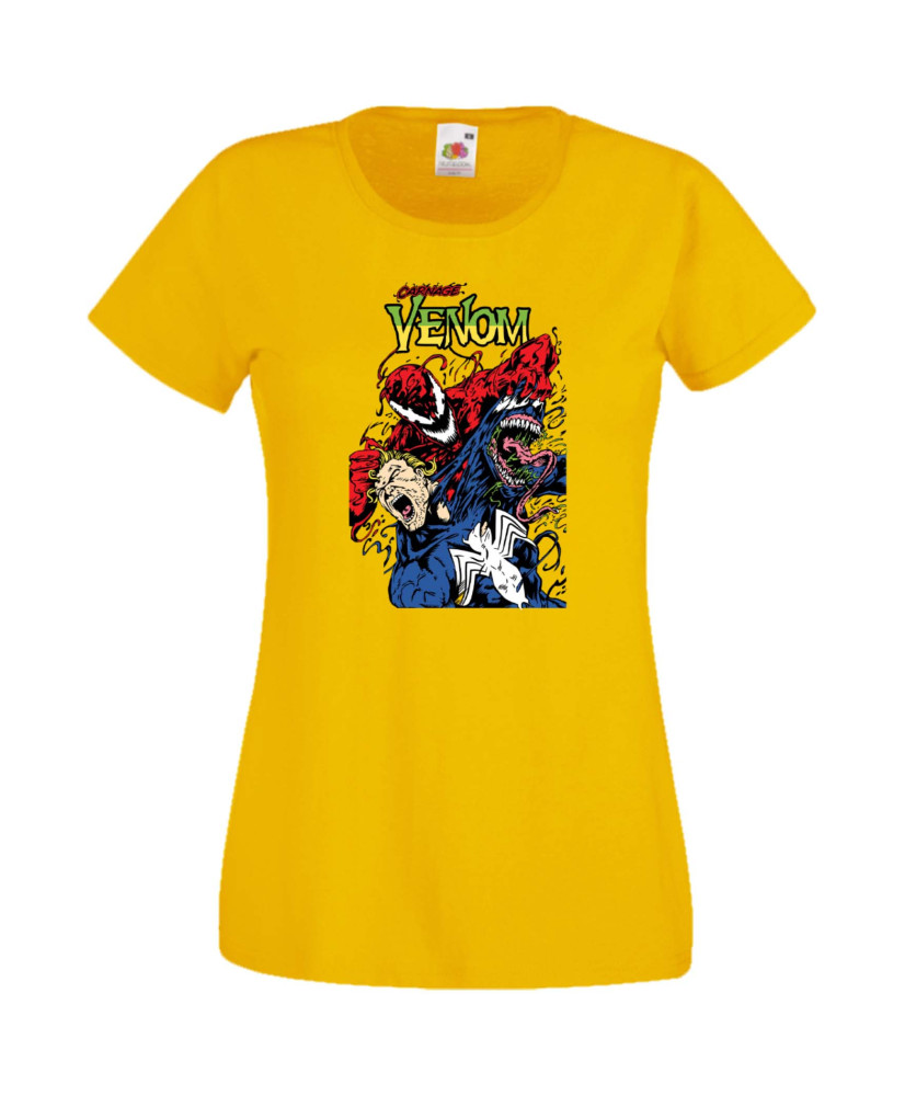 Дамска Тениска Марвел Комикси Venom, Carnage, Spiderman, Marvel Comics, Monsters