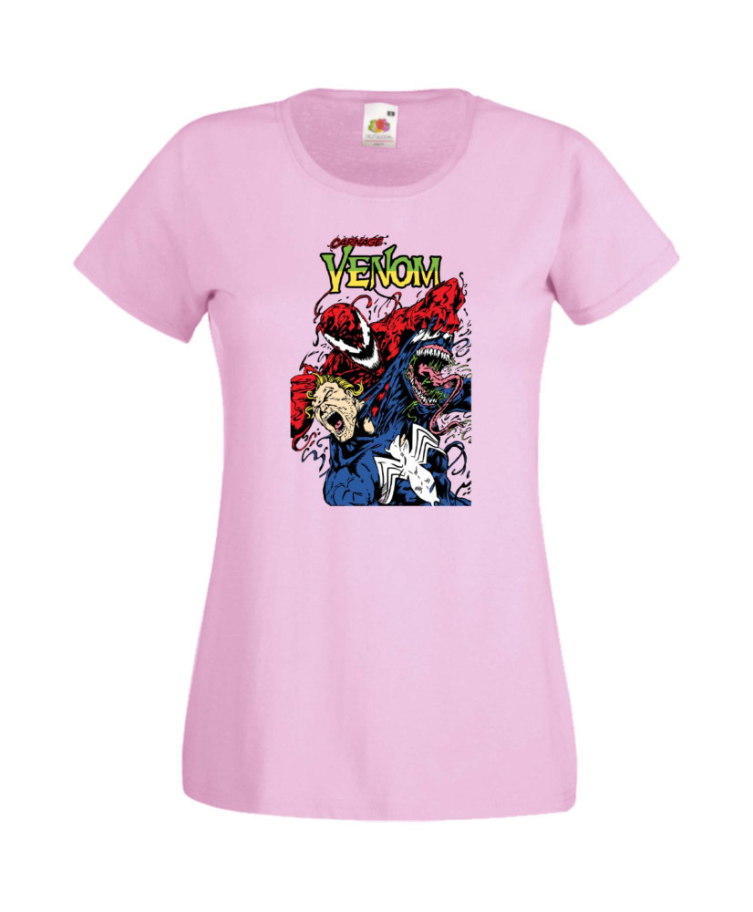 Дамска Тениска Марвел Комикси Venom, Carnage, Spiderman, Marvel Comics, Monsters
