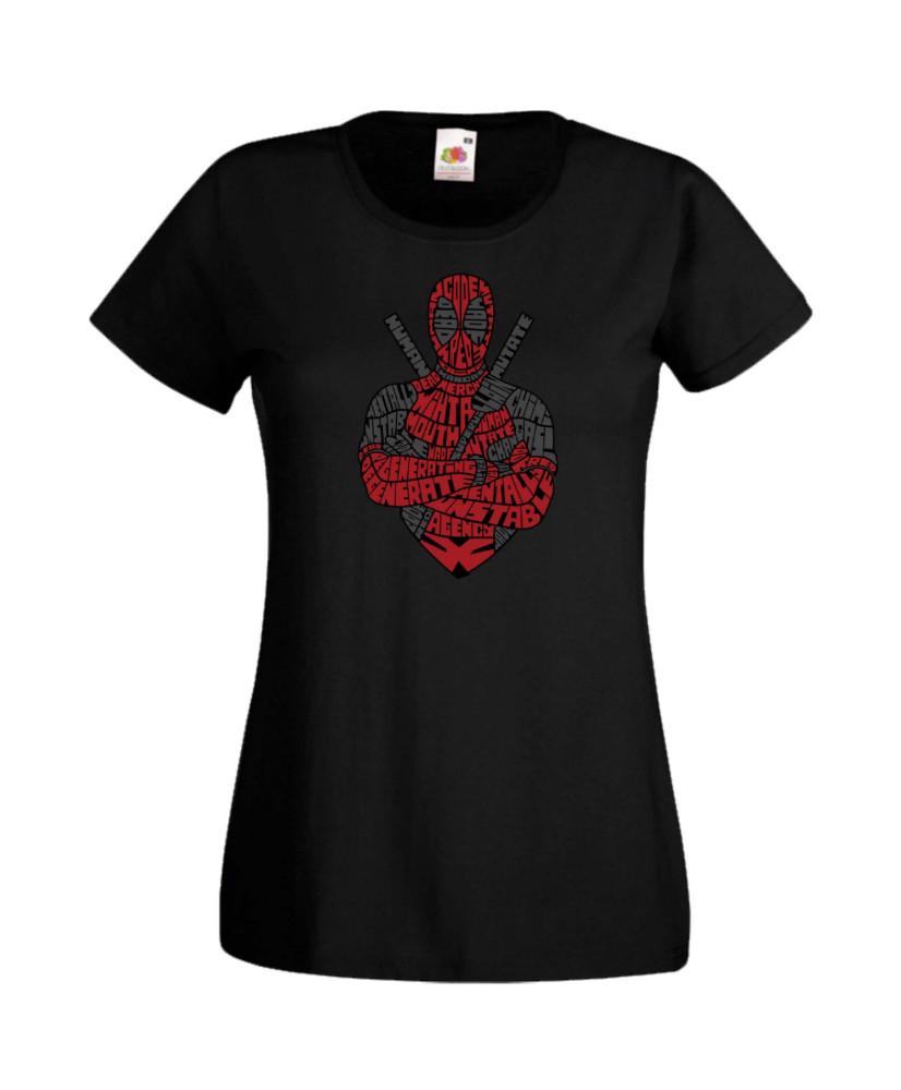 Дамска Тениска Марвел Комикси Deadpool, Marvel Comics, Marvel, Wade Wilson, X Men, Wade Wilson Red