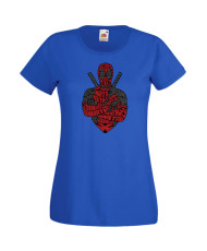 Дамска Тениска Марвел Комикси Deadpool, Marvel Comics, Marvel, Wade Wilson, X Men, Wade Wilson Red