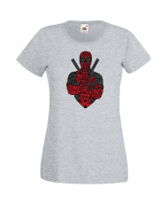 Дамска Тениска Марвел Комикси Deadpool, Marvel Comics, Marvel, Wade Wilson, X Men, Wade Wilson Red