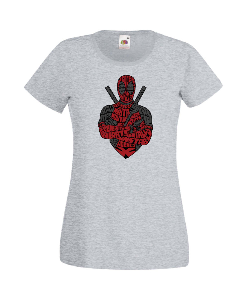 Дамска Тениска Марвел Комикси Deadpool, Marvel Comics, Marvel, Wade Wilson, X Men, Wade Wilson Red