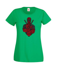 Дамска Тениска Марвел Комикси Deadpool, Marvel Comics, Marvel, Wade Wilson, X Men, Wade Wilson Red