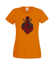 Дамска Тениска Марвел Комикси Deadpool, Marvel Comics, Marvel, Wade Wilson, X Men, Wade Wilson Red