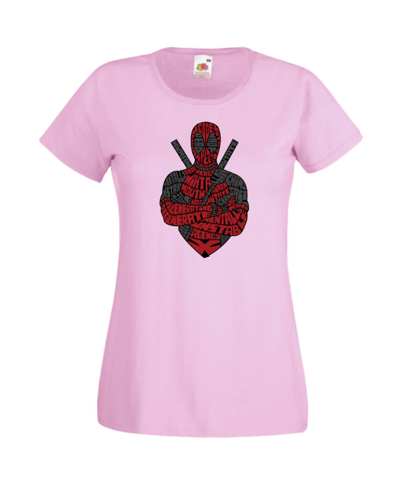 Дамска Тениска Марвел Комикси Deadpool, Marvel Comics, Marvel, Wade Wilson, X Men, Wade Wilson Red
