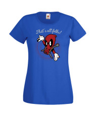 Дамска Тениска Марвел Комикси Deadpool, Marvel Comics, Marvel, Wade Wilson, X Men, That Is All Folks
