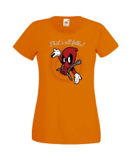 Дамска Тениска Марвел Комикси Deadpool, Marvel Comics, Marvel, Wade Wilson, X Men, That Is All Folks