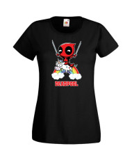 Дамска Тениска Марвел Комикси Deadpool, Marvel Comics, Marvel, Wade Wilson, X Men, Unicornpool
