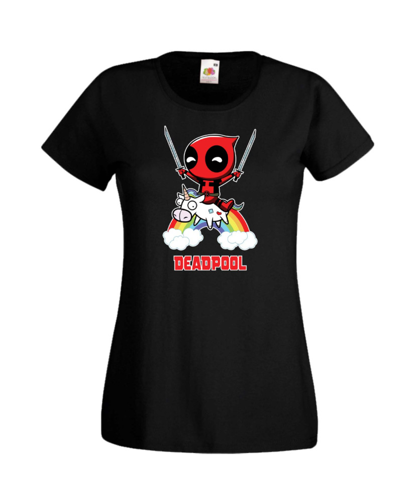 Дамска Тениска Марвел Комикси Deadpool, Marvel Comics, Marvel, Wade Wilson, X Men, Unicornpool