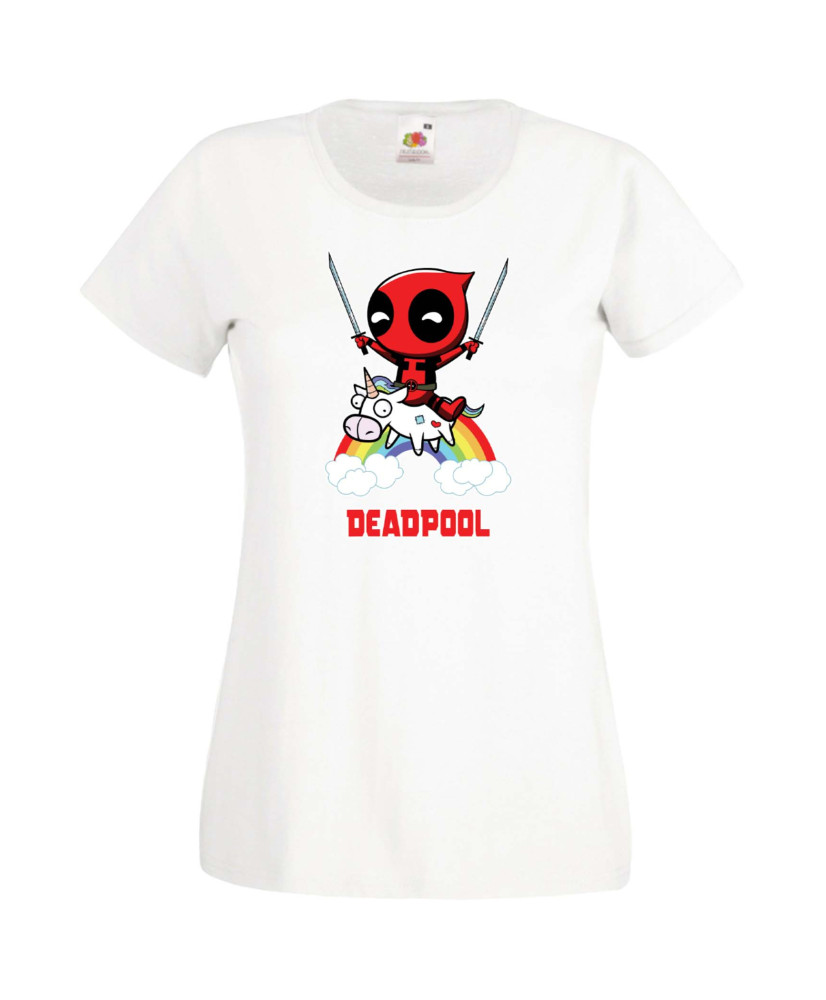 Дамска Тениска Марвел Комикси Deadpool, Marvel Comics, Marvel, Wade Wilson, X Men, Unicornpool