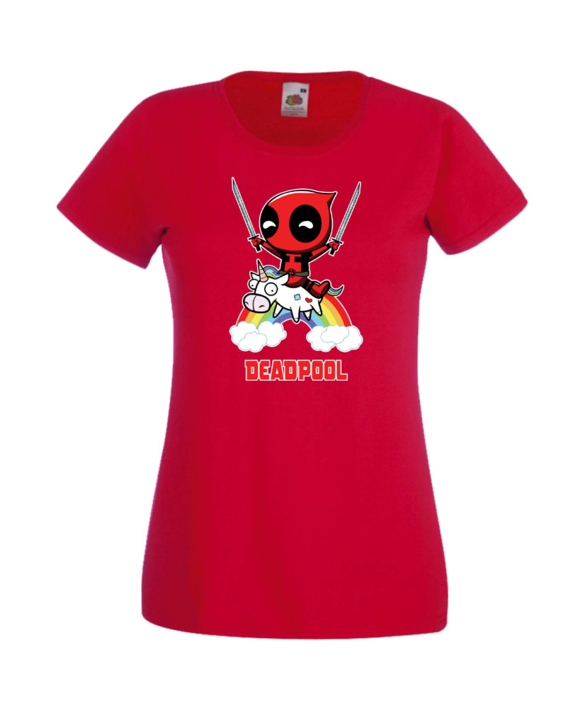 Дамска Тениска Марвел Комикси Deadpool, Marvel Comics, Marvel, Wade Wilson, X Men, Unicornpool