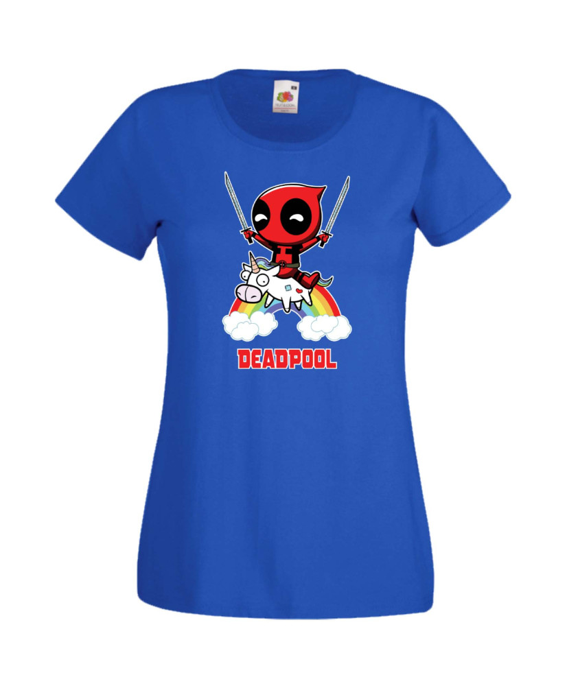 Дамска Тениска Марвел Комикси Deadpool, Marvel Comics, Marvel, Wade Wilson, X Men, Unicornpool