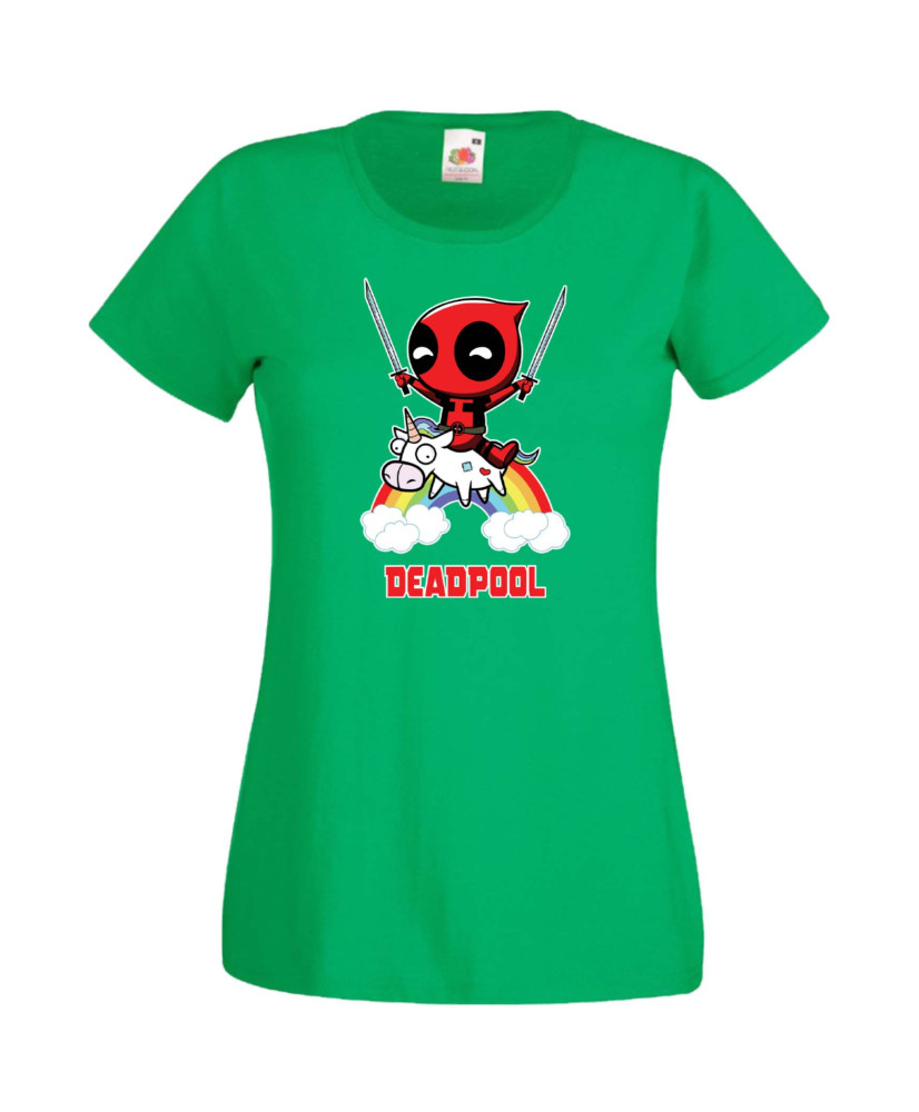 Дамска Тениска Марвел Комикси Deadpool, Marvel Comics, Marvel, Wade Wilson, X Men, Unicornpool