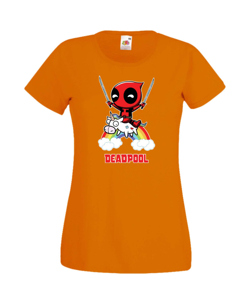 Дамска Тениска Марвел Комикси Deadpool, Marvel Comics, Marvel, Wade Wilson, X Men, Unicornpool