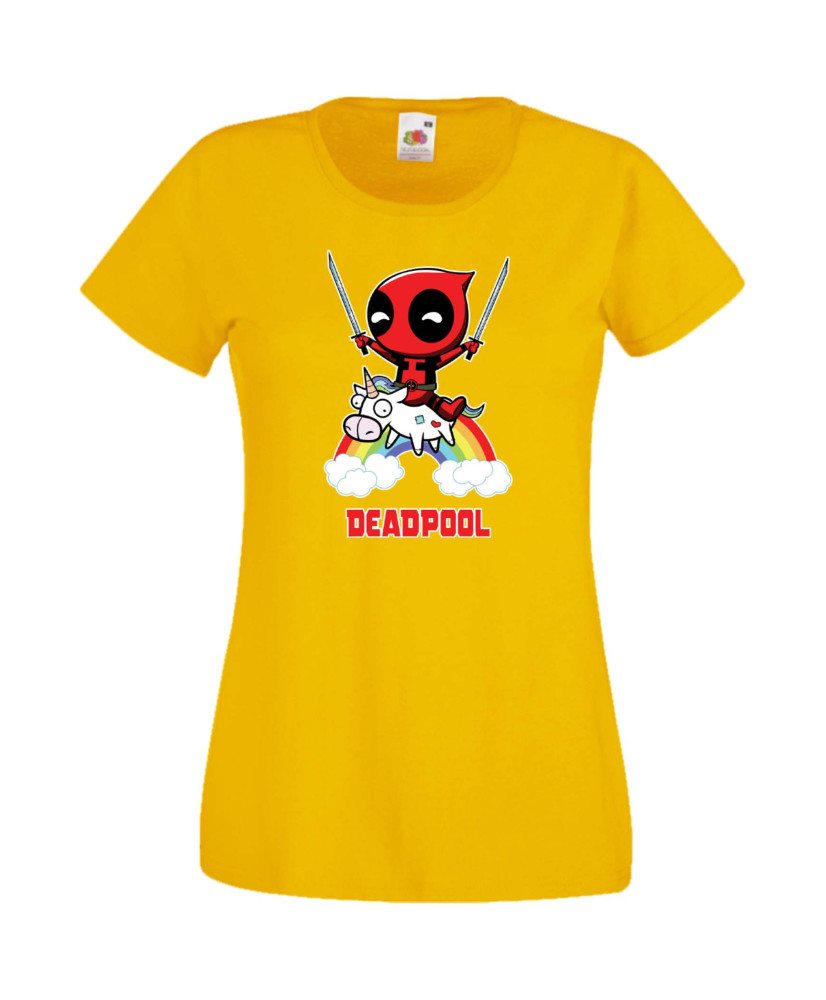 Дамска Тениска Марвел Комикси Deadpool, Marvel Comics, Marvel, Wade Wilson, X Men, Unicornpool