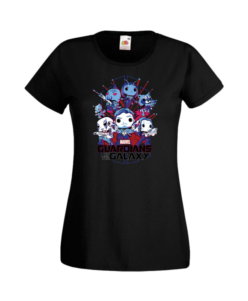Дамска Тениска Марвел Комикси Guardians Of The Galaxy, Groot, Rocket Raccoon, Star Lord, Marvel Comics, Marvel, Guardians Of The