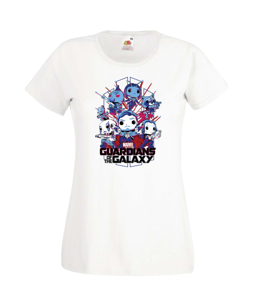 Дамска Тениска Марвел Комикси Guardians Of The Galaxy, Groot, Rocket Raccoon, Star Lord, Marvel Comics, Marvel, Guardians Of The