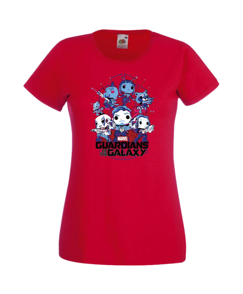 Дамска Тениска Марвел Комикси Guardians Of The Galaxy, Groot, Rocket Raccoon, Star Lord, Marvel Comics, Marvel, Guardians Of The