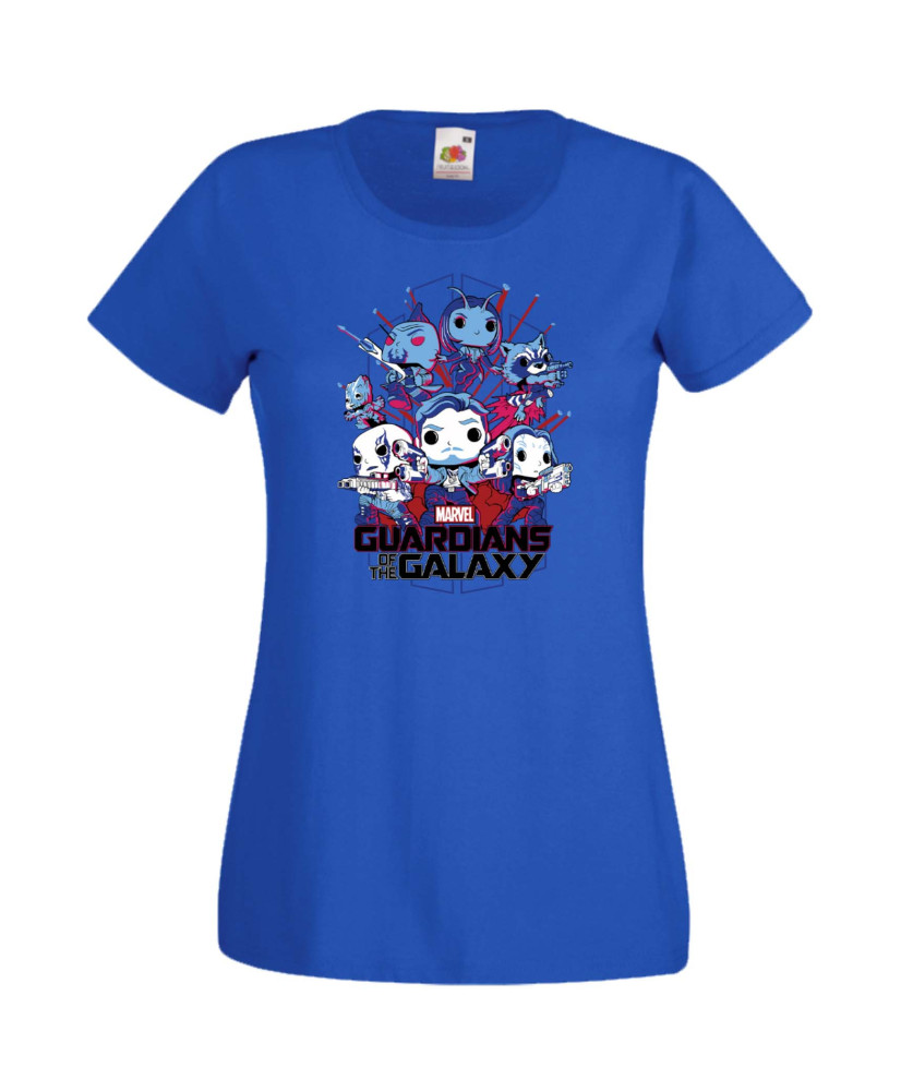 Дамска Тениска Марвел Комикси Guardians Of The Galaxy, Groot, Rocket Raccoon, Star Lord, Marvel Comics, Marvel, Guardians Of The