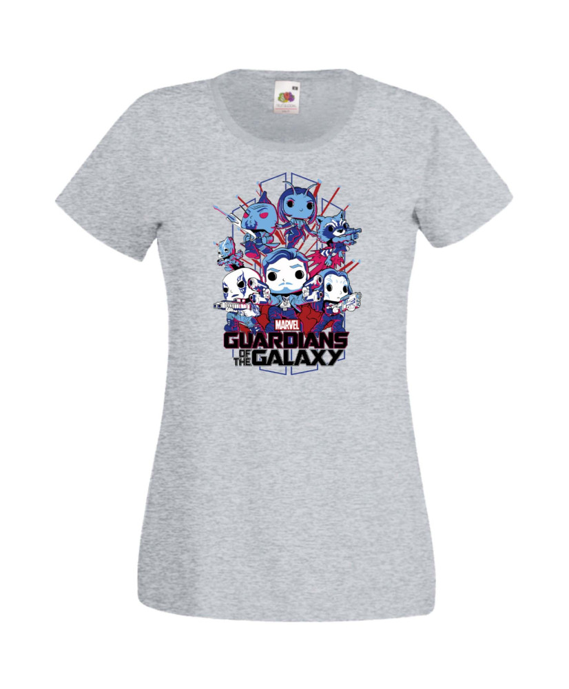 Дамска Тениска Марвел Комикси Guardians Of The Galaxy, Groot, Rocket Raccoon, Star Lord, Marvel Comics, Marvel, Guardians Of The