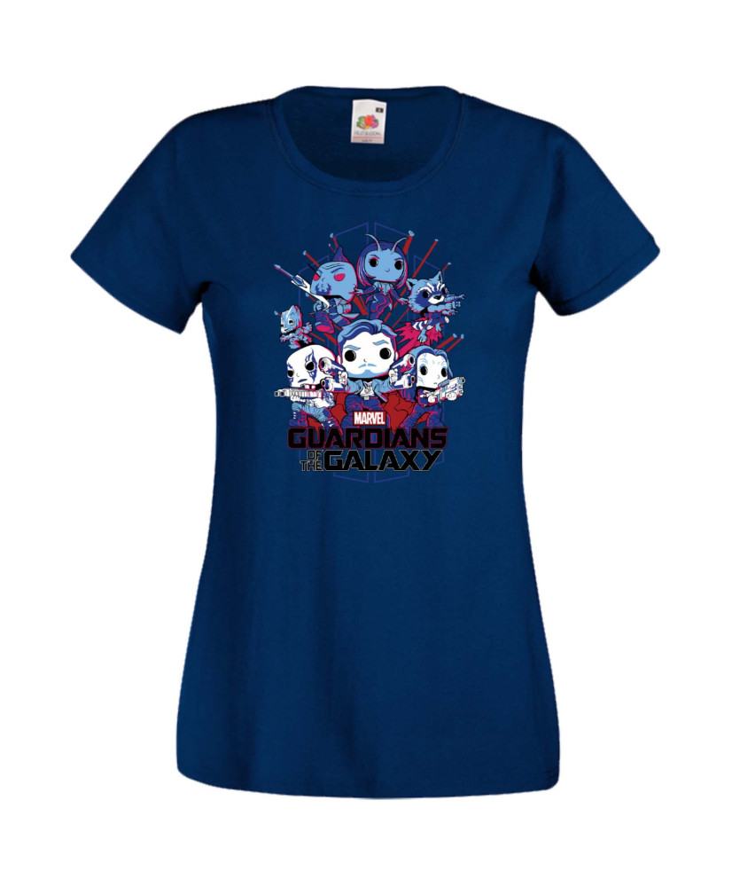 Дамска Тениска Марвел Комикси Guardians Of The Galaxy, Groot, Rocket Raccoon, Star Lord, Marvel Comics, Marvel, Guardians Of The