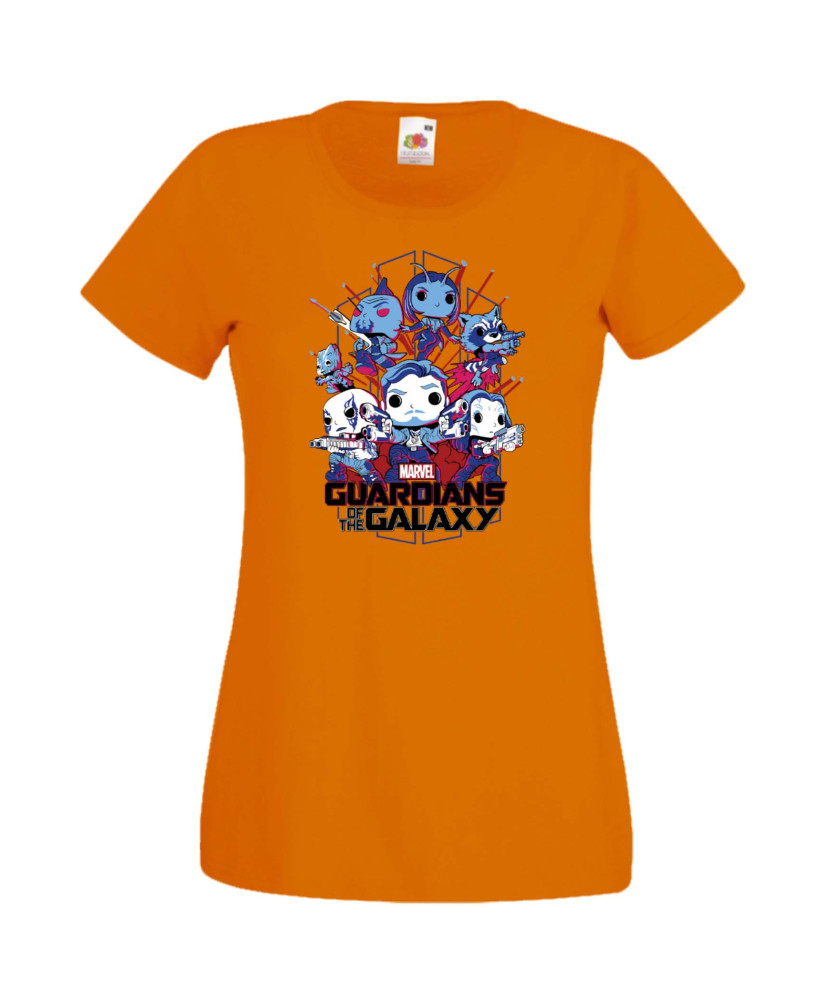 Дамска Тениска Марвел Комикси Guardians Of The Galaxy, Groot, Rocket Raccoon, Star Lord, Marvel Comics, Marvel, Guardians Of The
