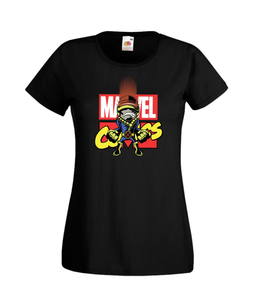Дамска Тениска Марвел Комикси Avengers, X Men, Cyclops, Wolverine, Marvel, Comics Marvel, Cyclops
